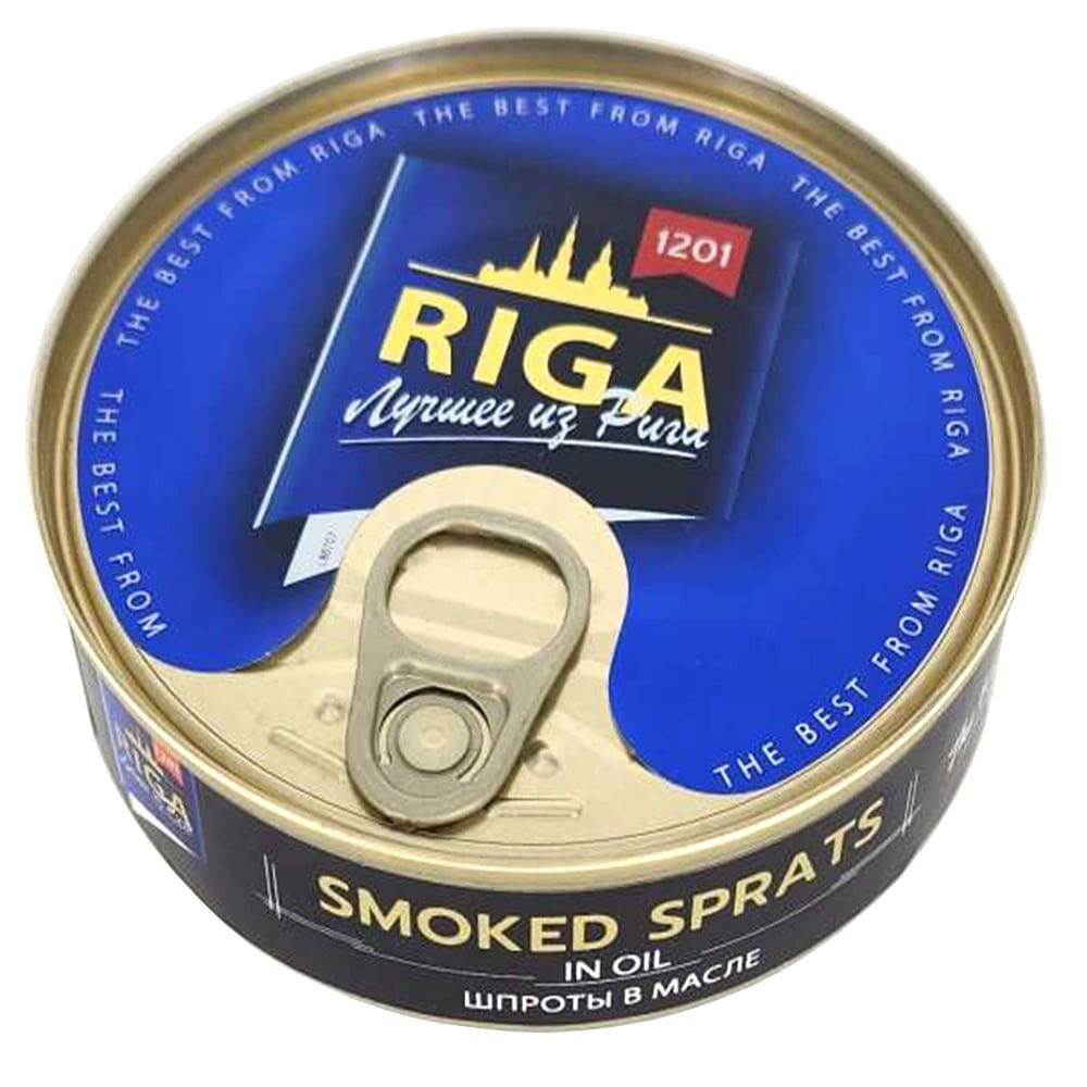 Smoked Sprats in Oil, Riga, 160g/ 5.64oz