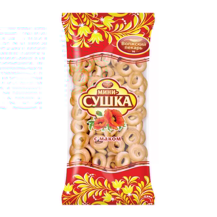 Mini Sushki with Poppy Seeds Hard Bagels, 180g/ 0.4lb
