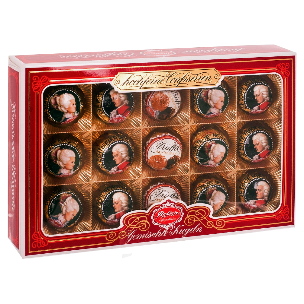 Set of Chocolates Mozart Hochfeine Confiserien, Reber, 300g/ 10.58oz