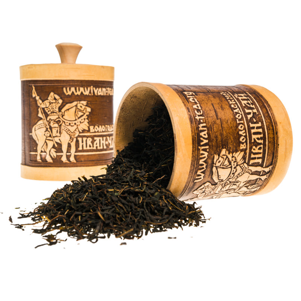 Ivan Tea in a Traditional Birch Bark Box, 2.47 oz / 100 g