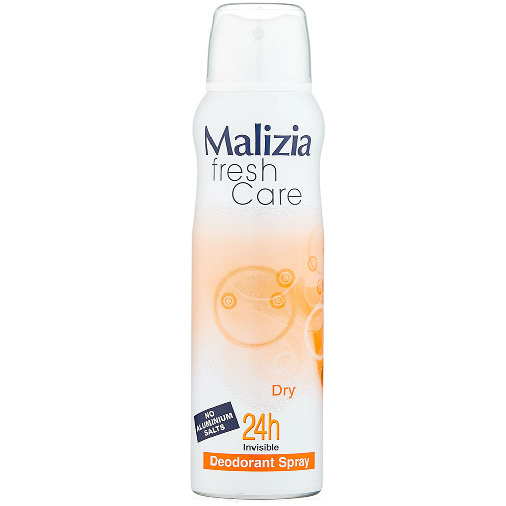 Deodorant Antiperspirant Aerosol Fresh Care Dry, Malizia, 150ml/ 5.07oz