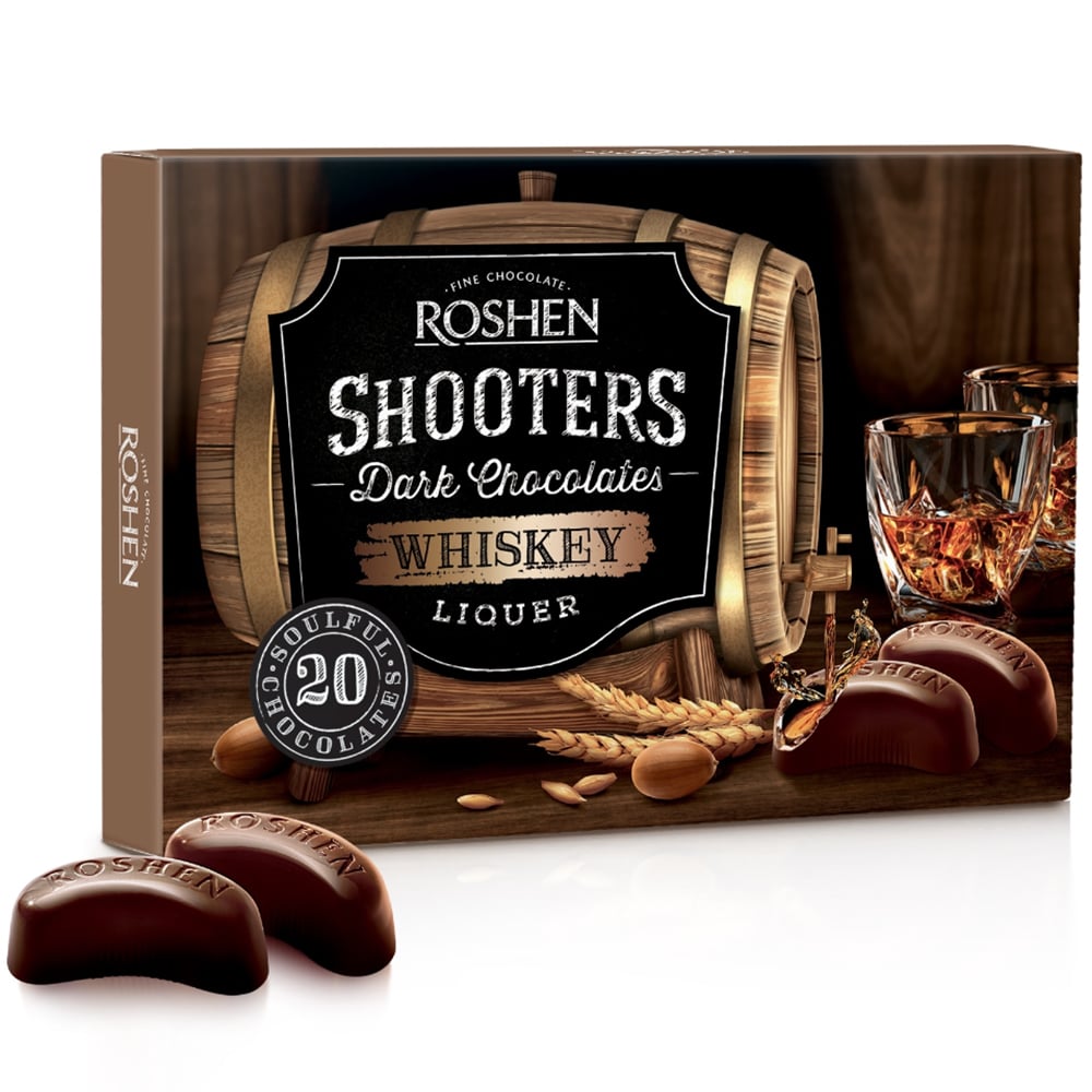 Whiskey Shooters Chocolates, Roshen, 150g/ 5.29oz