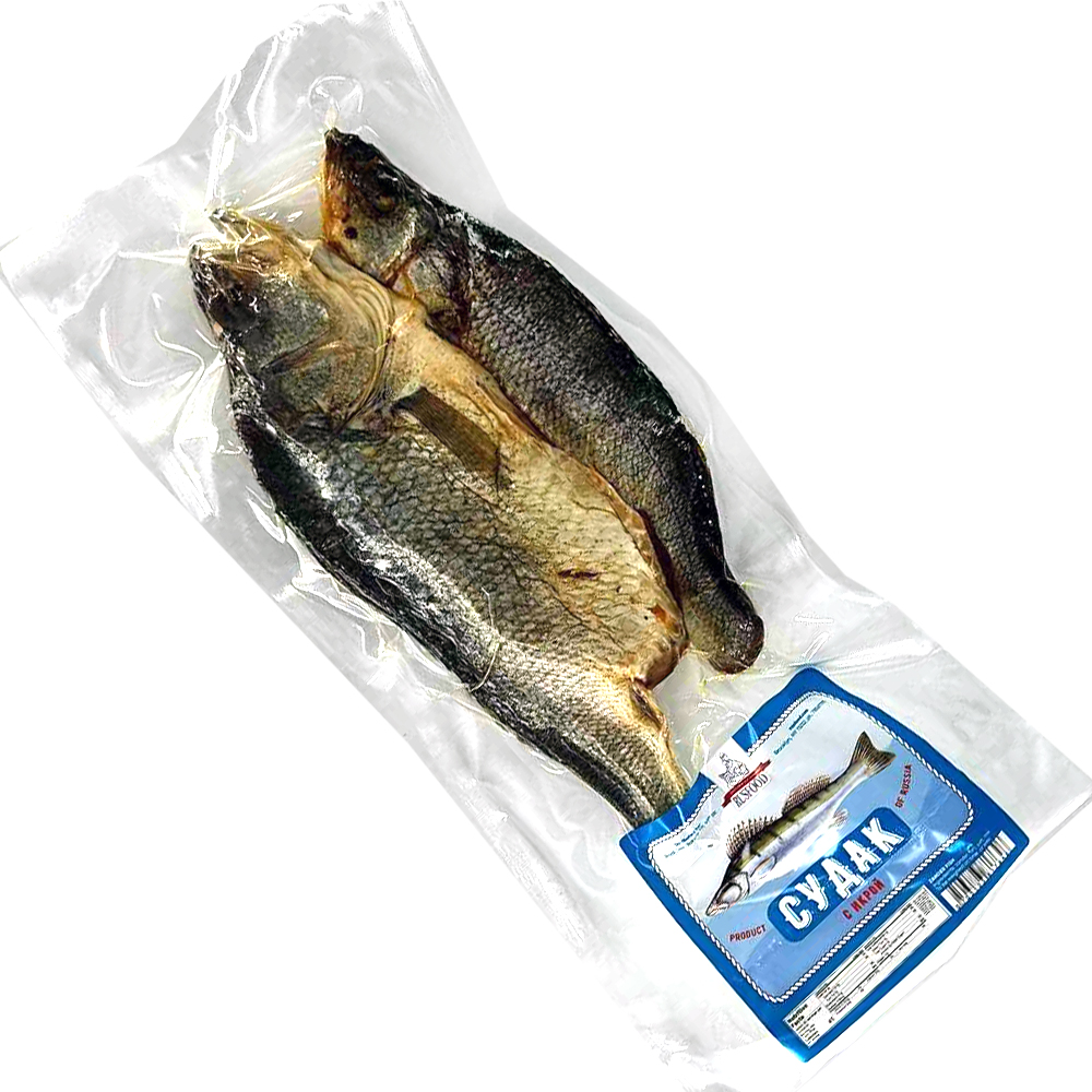 Dried Sudak | Zander/pikeperch Fish with Caviar (Pre-Pack) approx. 0.6lb