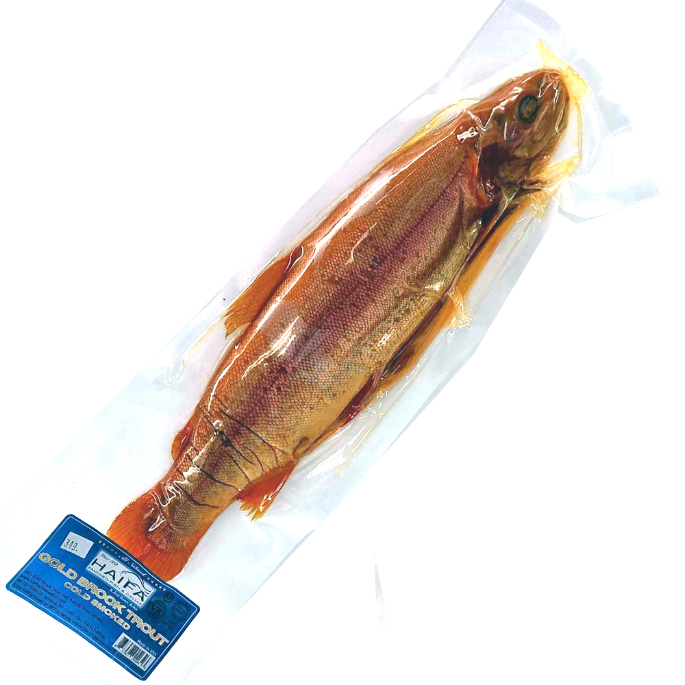 Cold Smoked Gold Brook Trout (Pre-Pack), Haifa, approx. 1.4lbs