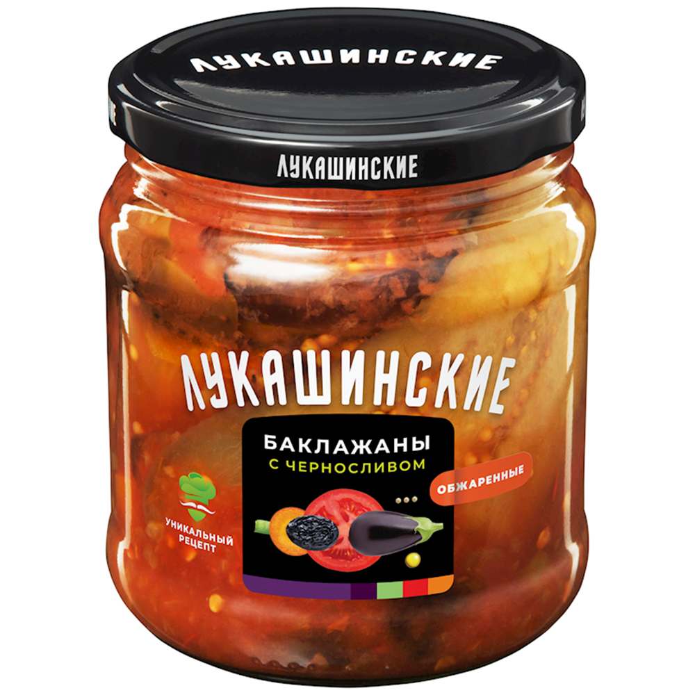 Fried Eggplant with Prunes Odessa Style LEAN PRODUCT, Lukashinskie, 460g/ 16.23oz