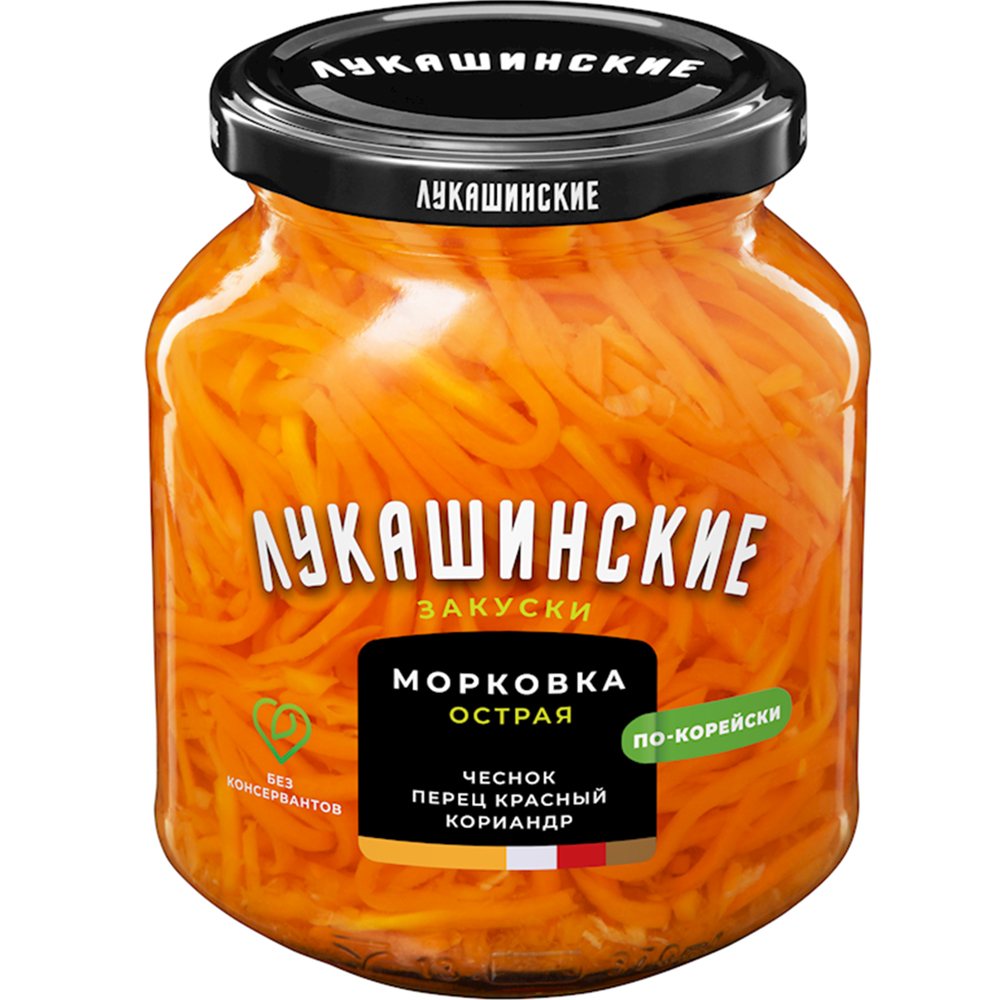Spicy Carrot Korean Style LEAN PRODUCT, Lukashinskie, 340g/ 11.99oz