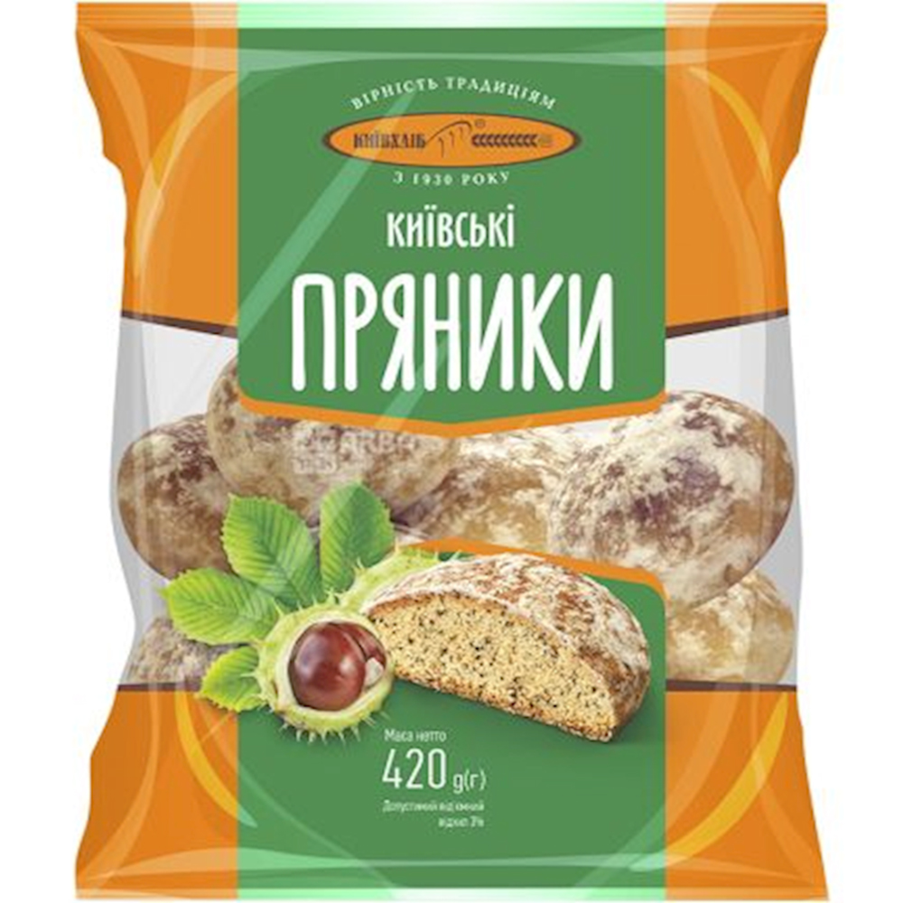 Kiev Gingerbread with Poppy Seeds, 14.8 oz / 420 g