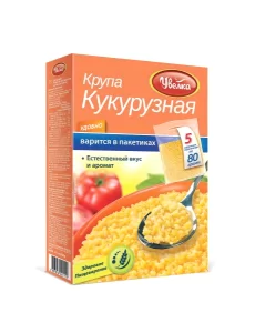 Uvelka Corn Grits 5x80 Boil-in-Bags, 14.10 oz/ 400 g