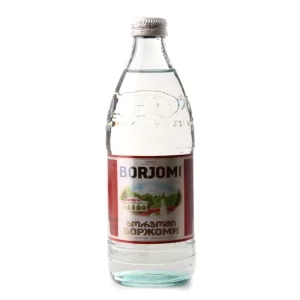 Mineral Water Borgomi (Glass Bottle), 16.5 oz / 0.5 liter