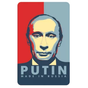 Vladimir Putin Tricolor Vinyl Magnet 