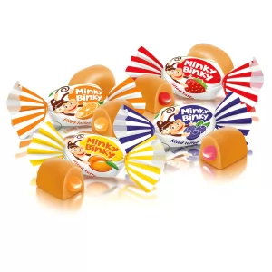 Minky Binky Toffee with Jelly Filling, 0.5 lb/ 226 g