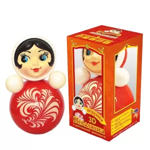 SALE! Roly-Poly Nevalyashka Toy with Pattern and 3D Effect, 10.6