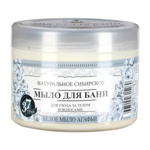 Natural Siberian Bath White Soap for Body and Hair, 16.9 oz/ 500 Ml
