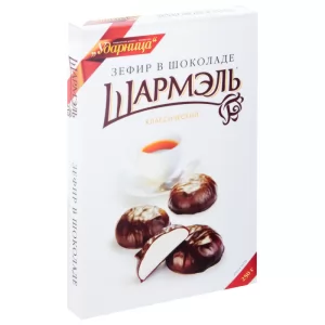 Chocolate Glazed Zefir Marshmallow Classic, Sharmel, 8.82 oz / 250 g