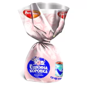 Chocolate Candy with Condensed Milk, Eshkina Korovka, 0.5 lb / 226 g