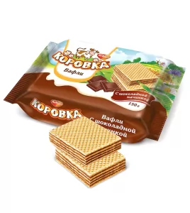 Korovka Wafers Chocolate, 5.29 oz / 150 g