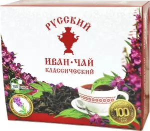 Russian Fireweed Ivan-tea Classic, 100 tea bags with a label, 150 g/ 0.33 lb