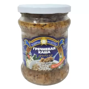 Buckwheat Porridge with Mushrooms, Ready-to-Eat, 16.23 oz/ 460 g
