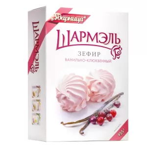 Vanilla Cranberry Marshmallow Zefir, Sharmel, 8.82 oz / 250 g