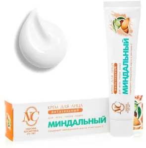 Almond Face Cream, Nutrition and Softening, Neva Cosmetics, 40 ml / 1.35 oz