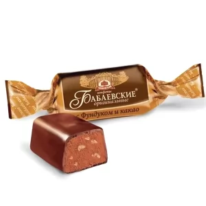 Original Chocolate Candies with Hazelnuts & Cocoa, Babaevsky, 226 g/ 0.5 lb