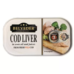 Cod Liver, Belveder 0.29lb/ 120g