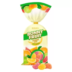 Bonny-Fruit Citrus Mix Jelly Candies, 0.44 lb/ 200g