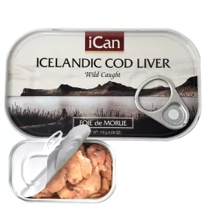 Icelandic Cod Liver, iCan, 0.25 lb/ 115 g