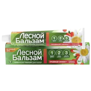 Forest Balm Preventive Toothpaste with Camomile and Sea Buckthorn, 2.53 oz/75 Ml