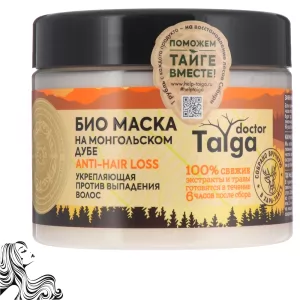 Firming Bio Mask ANTI-HAIR LOSS Anti-Hair Loss, Mongolian Oak, Doctor Taiga, 300 ml/ 10.14 oz