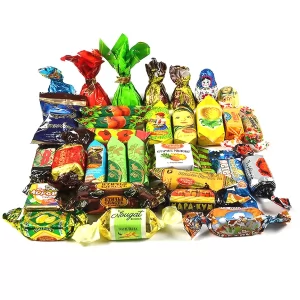 Gourmet Russian Chocolate Candy Assortment for Holidays, 1 lb / 0.45 kg
