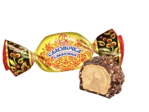 Slavyanochka Creamy Candy with Crushed Nuts, 0.5 lb / 0.22 kg