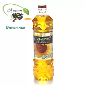 Premium Unrefined Aromatic Sunflower Oil, Kubanochka, 33.81 oz/ 1l