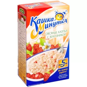 Oatmeal Porridge w/ Wild Strawberries, Minutka, 0.41 lb / 185g