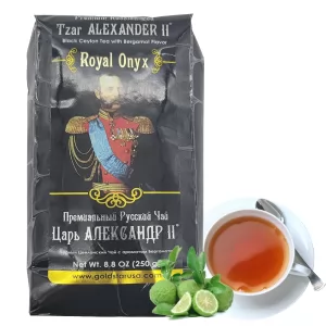 Black Ceylon Tea with Bergamot, Tsar Alexander II, Royal Onyx, 250 g/ 0.55 lb
