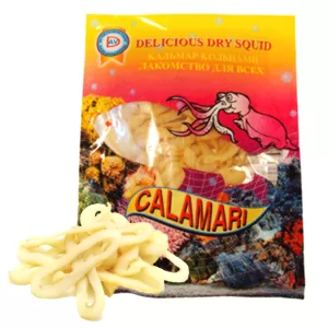 Delicious Dried Squid Calamari, 0.11 lb / 50 g
