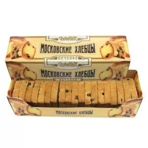 Cookies Moscow Khlebtsi w/ Raisins, Spartak, 200 gr/ 0.44 lb