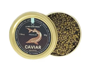 Premium Quality Osetra Sturgeon Black Caviar, Malossol, 30 g/ 1.06oz