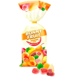 Jelly Candies, SUMMER MIX BONNY FRUIT, Roshen, 200g/ 0.44 lb