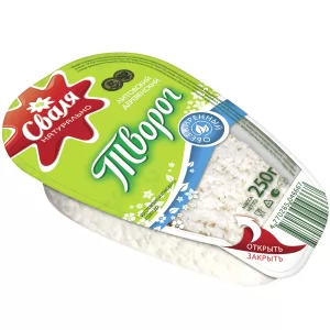 Low-Fat Cottage Cheese 0.5%, Svalya, 250 g/ 0.55 lb