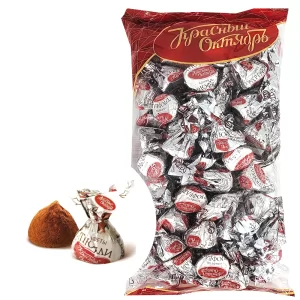 Unglazed Chocolate Candies, Truffle, Red October, 800g / 1.7lb