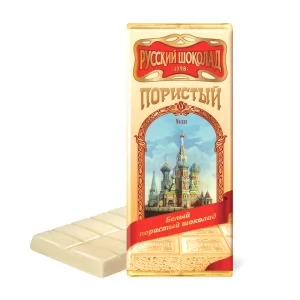 Russian White Aerated Chocolate, 3.52 oz / 100 g