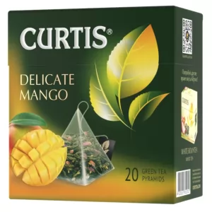 Green Tea Mango Flavor, Delicate Mango, Curtis, 20 pyramids