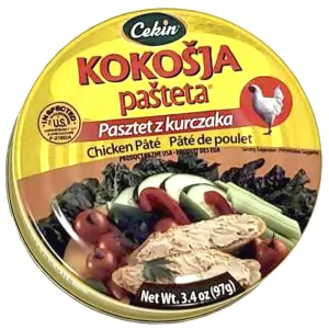 Kokosja Chicken Pate, Cekin, 97g/ 3.42oz