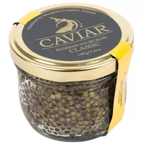 Premium Sturgeon Caviar, AQUATIR, 100g/ 3.5 oz