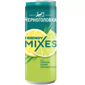 Carbonated Drink Lemon-Lime-Lemongrass, Chernogolovka, 0.33l/ 11.16 oz