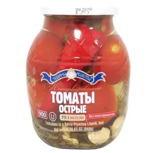 Pickled Spicy Tomatoes, Teshcha's Recipes, 1.98 lb/900 g