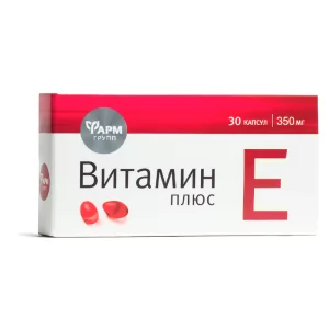 Vitamin E, Farmgroup, 30 Capsules of 350 mg