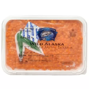 Wild Alaska Keta Salmon Caviar Ikura, Copper River Grade K, 250g/ 8.82oz