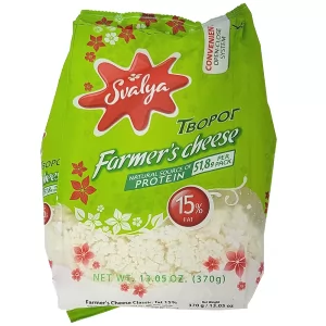 Classic Cottage Cheese 15%, Svalya, 370 g/ 0.82 lb
